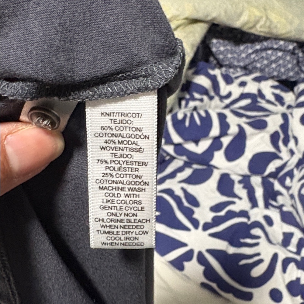 LOFT gray Ruffle Trim Top - Picture 4 of 4
